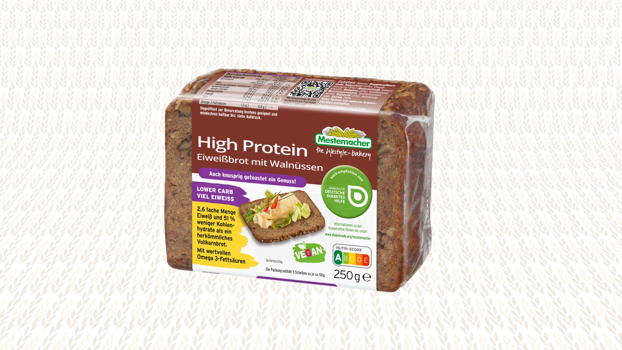 Mestemacher High Protein Eiwei Brot Mit Waln Ssen Mestemacher De