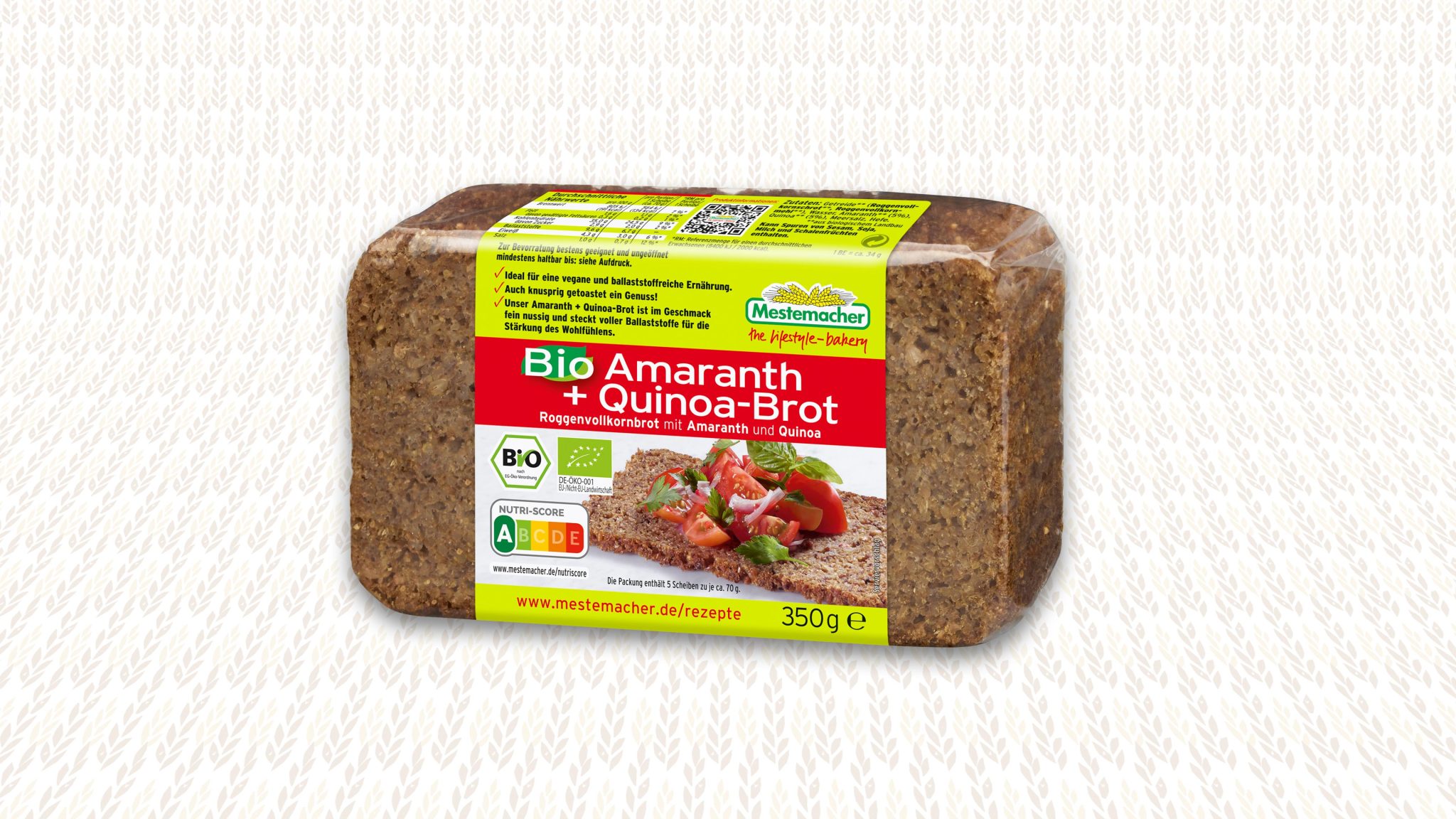 Mestemacher Bio Amaranth Quinoa Brot Mestemacher De