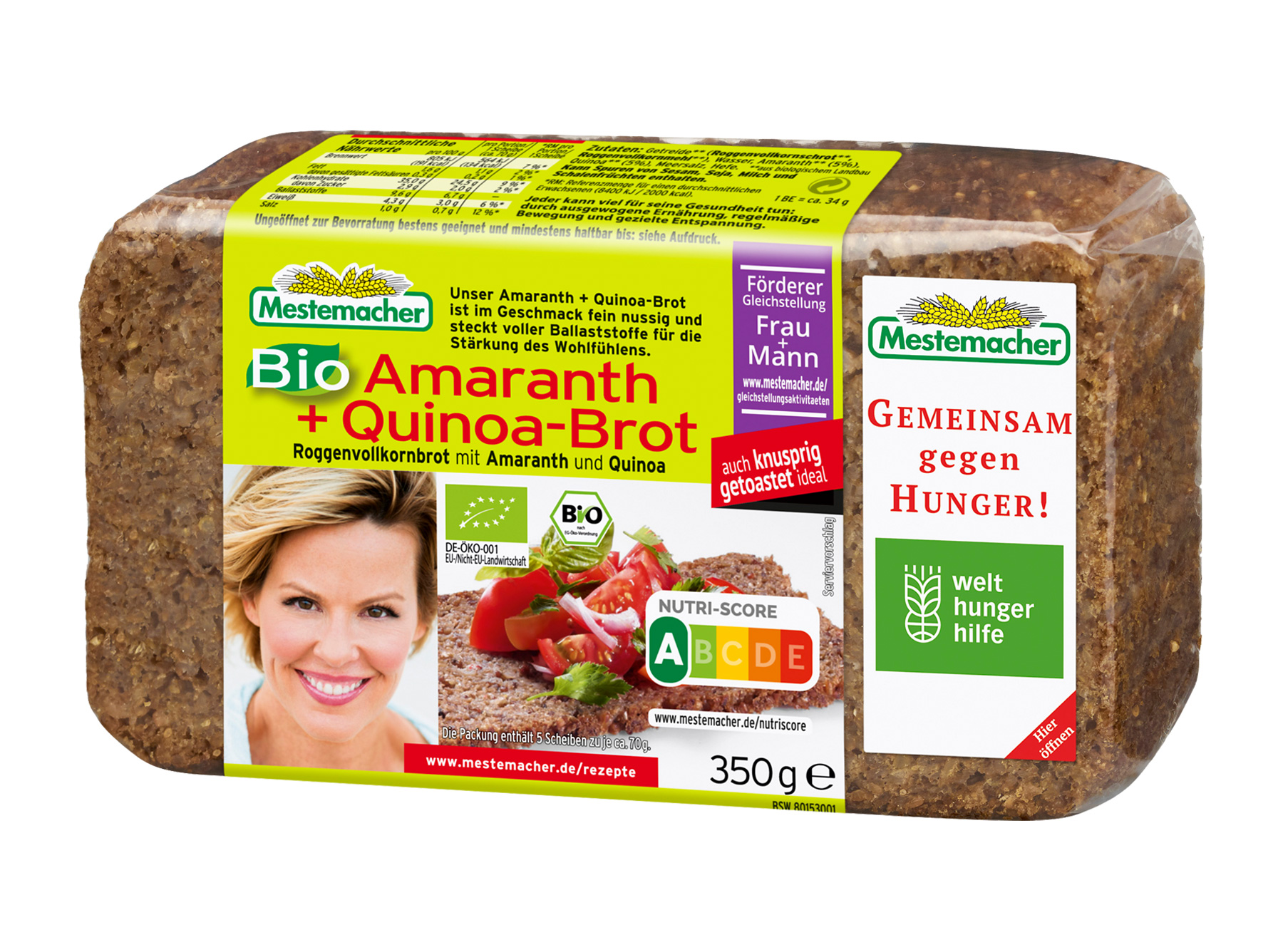 Mestemacher Bio Amaranth Quinoa Brot Mestemacher De